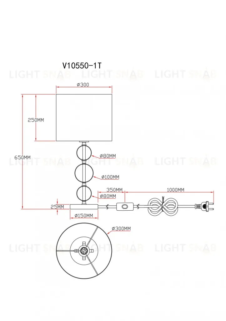 Лампа настольная Moderli V10550-1T Brulee УТ000036698
