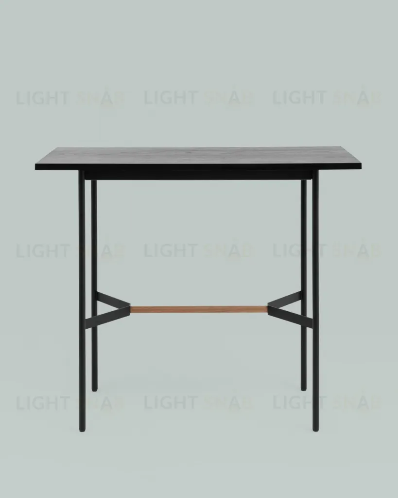 Стол барный Knobb 120*60 черный УТ000036496