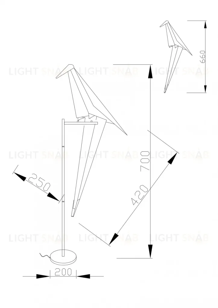 Светодиодная настольная лампа Moderli V3074-1TL origami Birds 1*LED*6W УТ000024017