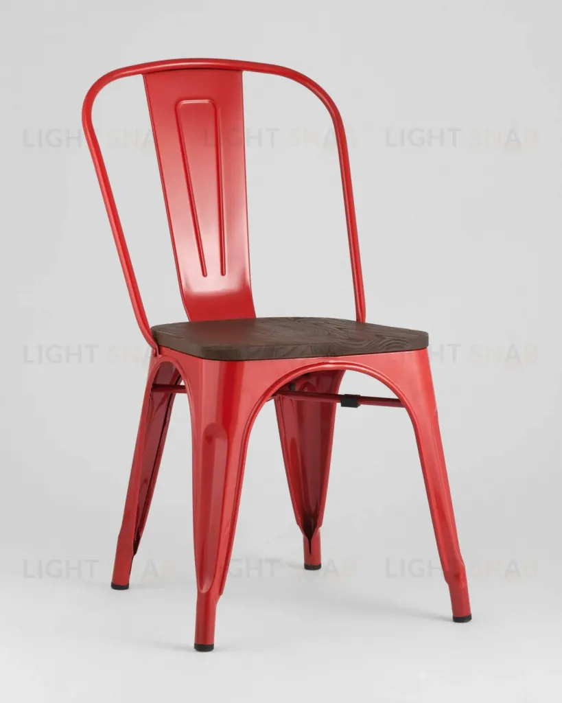 Стул TOLIX WOOD красный глянцевый УТ000001188