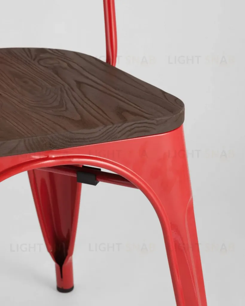 Стул TOLIX WOOD красный глянцевый УТ000001188