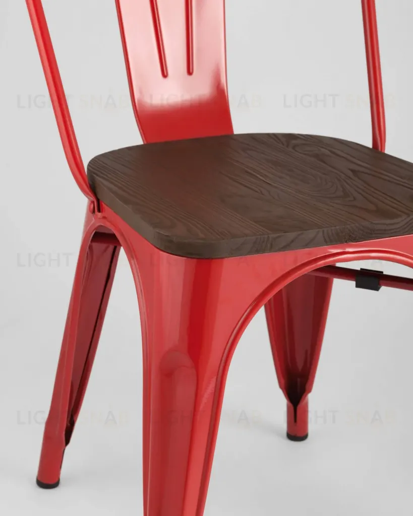 Стул TOLIX WOOD красный глянцевый УТ000001188