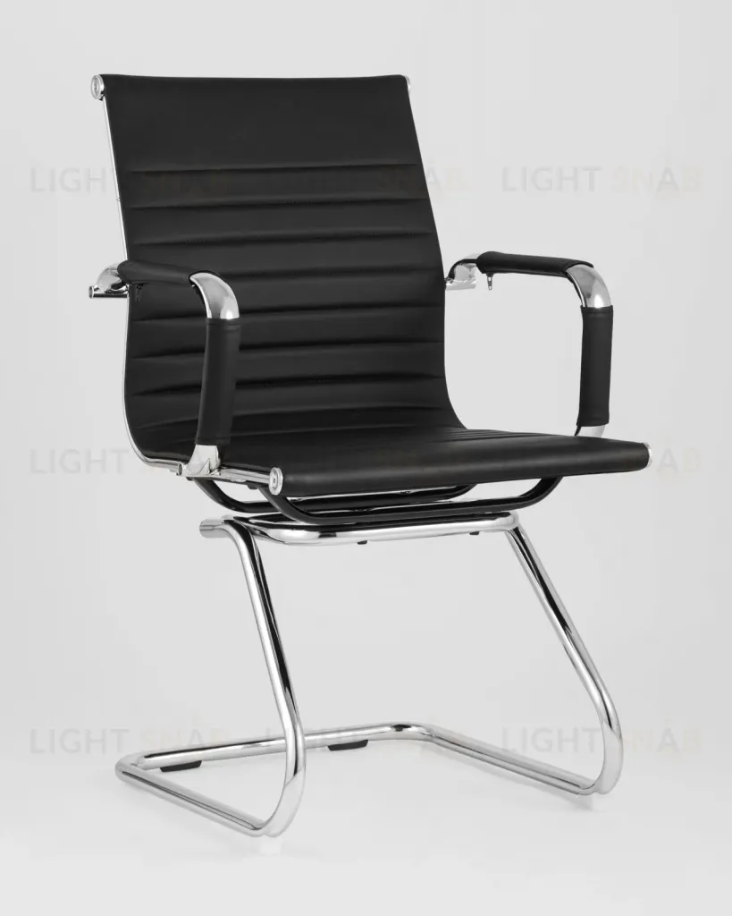 Кресло для посетителей TopChairs Visit черное УТ000001929