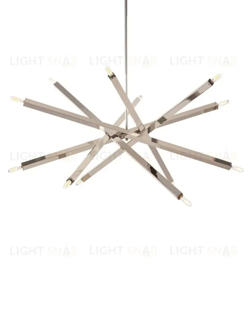 Серебряная люстра Пэрис JJ10540-12DA