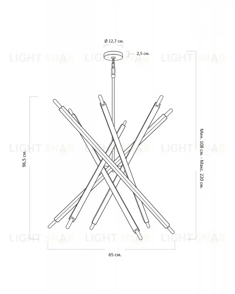 Серебряная люстра Пэрис JJ10540-12DA
