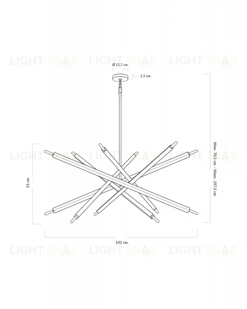 Серебряная люстра Пэрис JJ10540-12DA