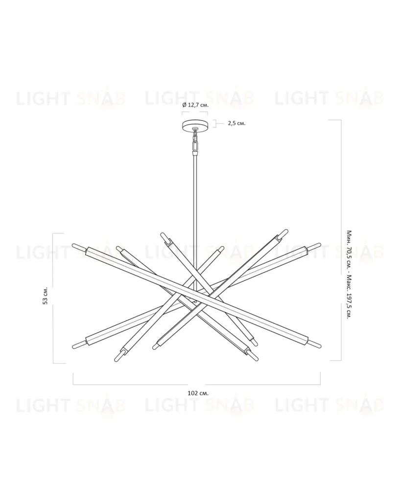 Золотая люстра Пэрис JJ10540-12DC