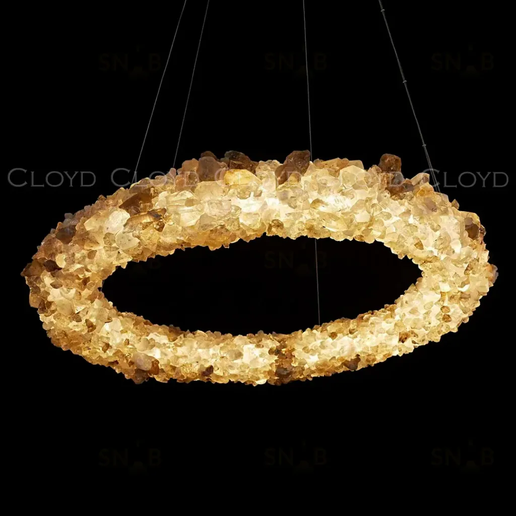  Люстра Cloyd EDEL-D C1 / Ø100 см - кварц - хром (арт.12572)  12572