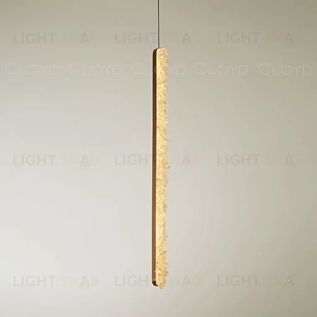  Подвесной светильник Cloyd FRANZEN P1 / выс. 80 см - кварц - латунь (арт.12555)  12555