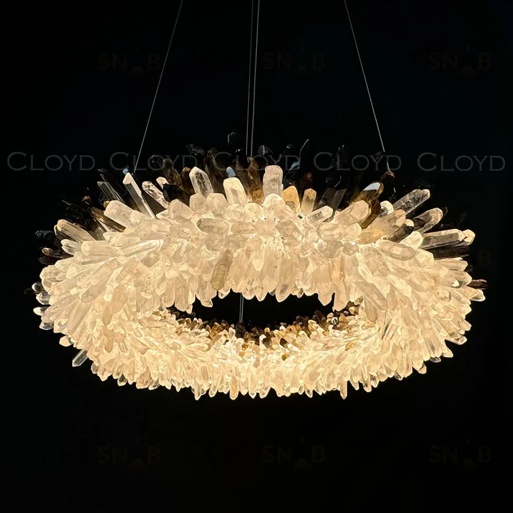  Люстра Cloyd EDEL-D C1 / Ø60 см - кварц - хром (арт.12550)  12550