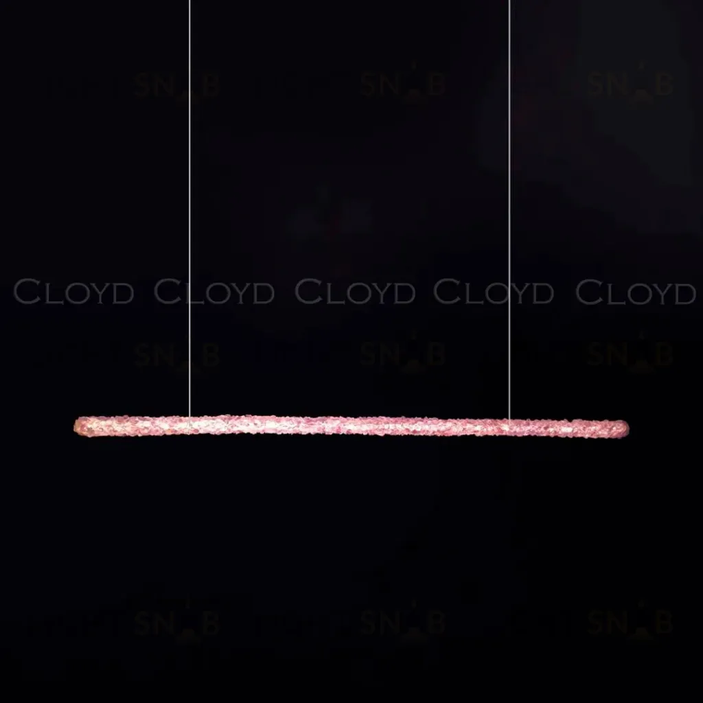  Подвесной светильник Cloyd EDEL-D P1 / шир. 100 см - кварц - хром (арт.12544)  12544