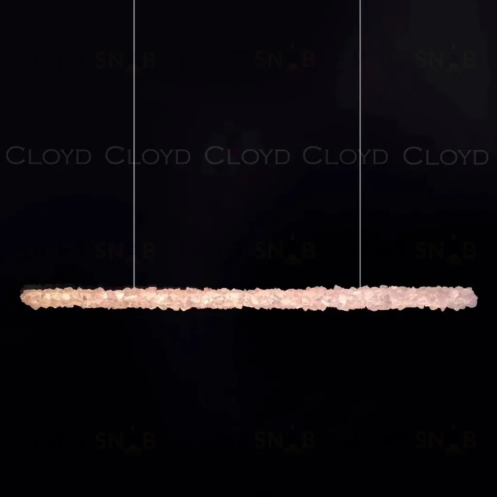  Подвесной светильник Cloyd EDEL-D P1 / шир. 100 см - кварц - хром (арт.12540)  12540