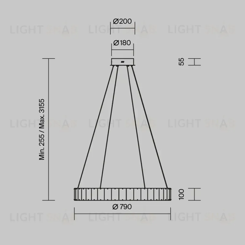 Подвесной светильник Maytoni MOD517PL-L40BS3K 