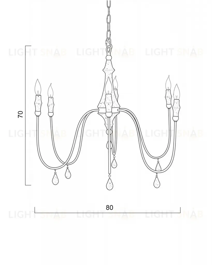 Люстра Тала LCH254556SWL