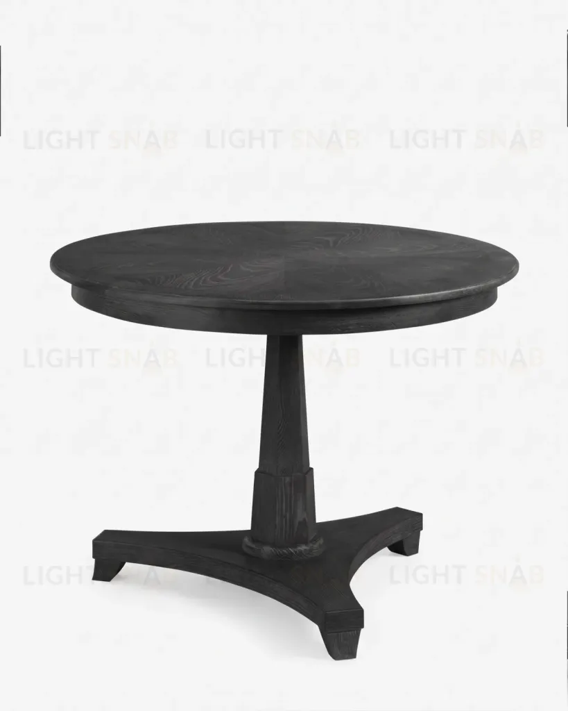 Чёрный обеденный стол из дуба Парма LHFDT1197HLN black oak