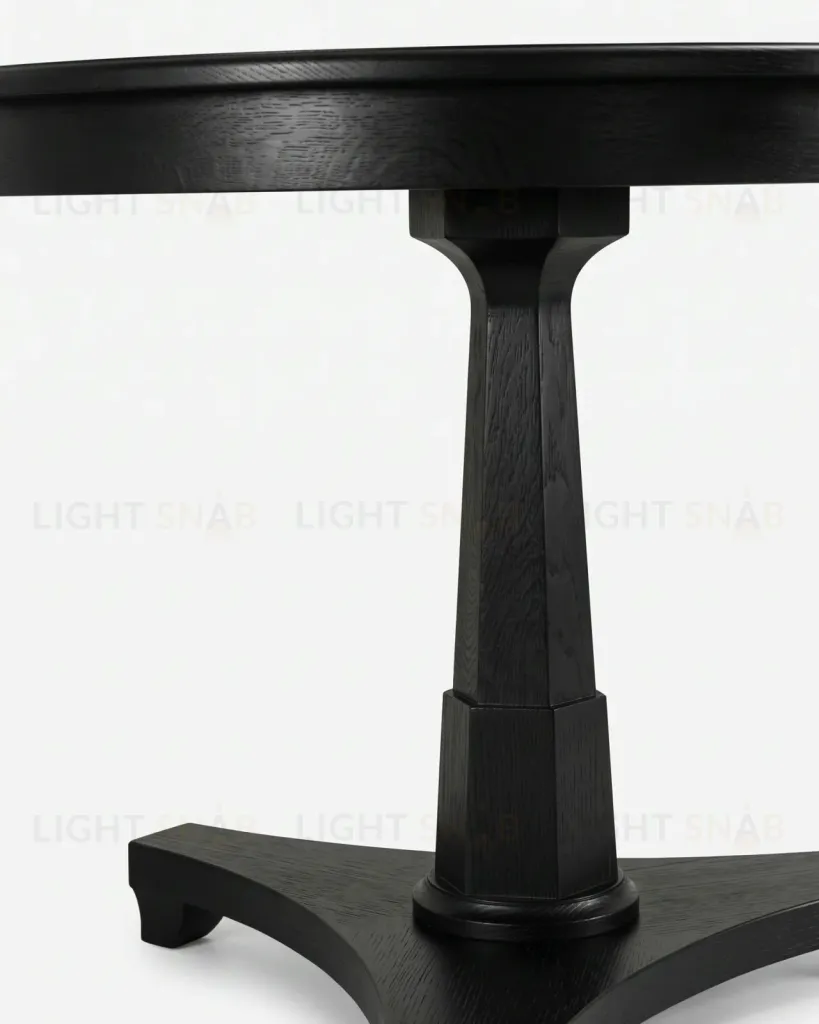 Чёрный обеденный стол из дуба Парма LHFDT1197HLN black oak