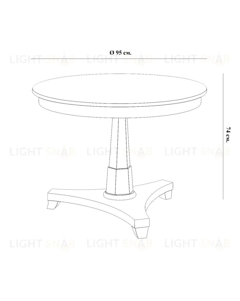 Чёрный обеденный стол из дуба Парма LHFDT1197HLN black oak