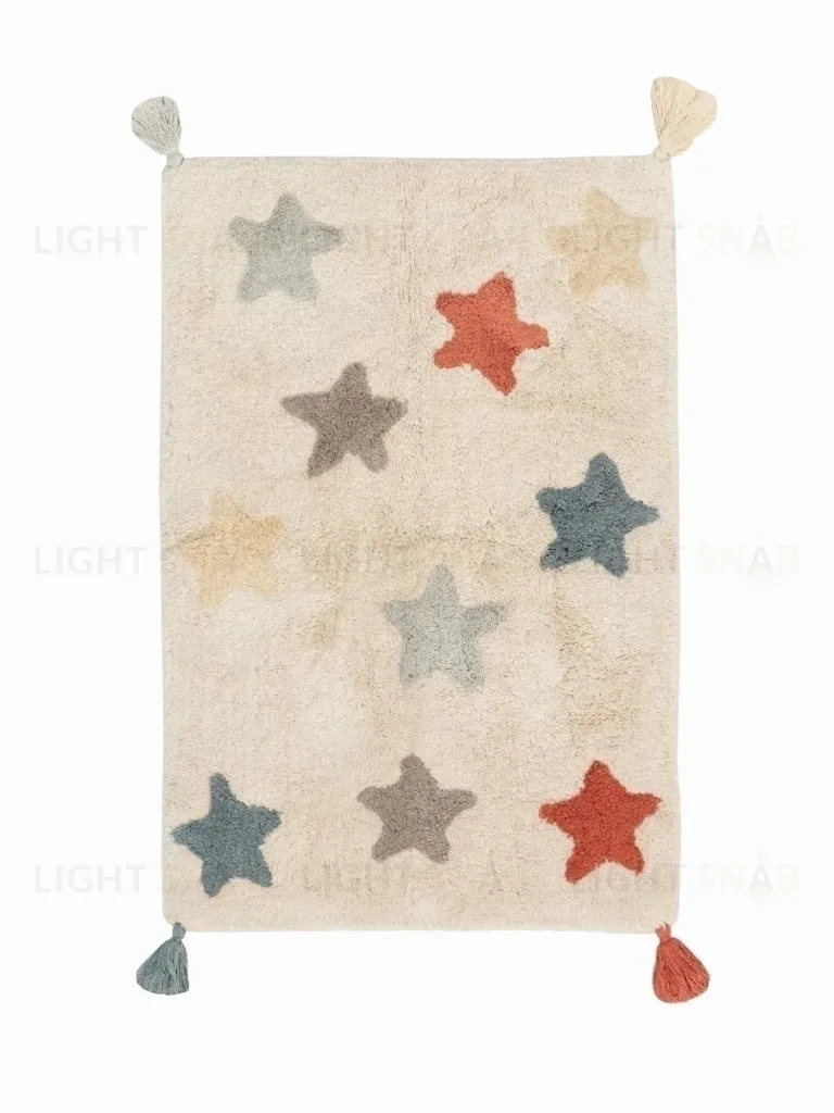 Хлопковый ковер Lillaland VINTAGE STARS 60*90 503754