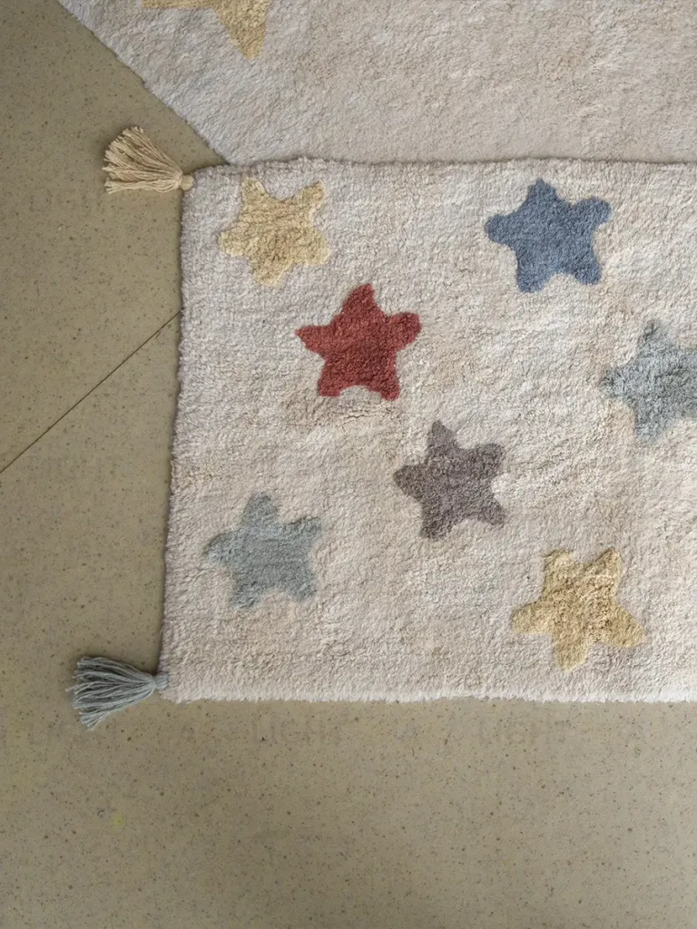 Хлопковый ковер Lillaland VINTAGE STARS 60*90 503754