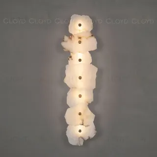 Бра Cloyd KNOSS-A W1 / выс. 71 см - алебастр - латунь (арт.20342)  20342