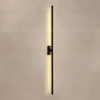 Бра Cloyd LINEAS-B W1 / выс. 100 см- 3000K - черный матовый (арт.20457)  20457