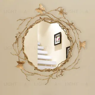 Зеркало Cloyd ZULU Mirror / Ø80 см - латунь (арт.50059)  50059
