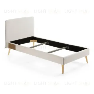 Кровать Lydia 90х190 бежевая 052258