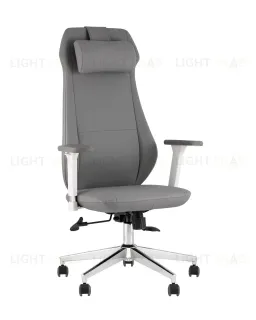 Кресло руководителя TopChairs Trophey серый УТ000040585