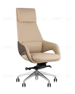 Кресло руководителя TopChairs Reign бежевый УТ000039415