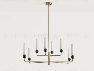 Люстра Delie 8L золотой металл, черный мрамор 095890