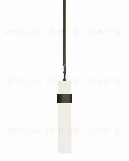 Черный подвесной светильник Готье с белым плафоном LHLPN100424SWN