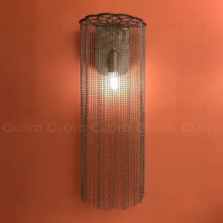Бра Cloyd ONASSIS W1 / выс. 50 см - никель сатин (арт.20403)  20403