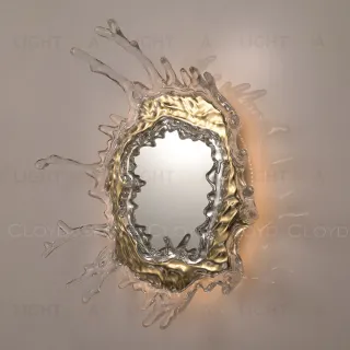 Зеркало Cloyd EVOKE-B Mirror / выс. 65 см - золото (арт.50150)  50150
