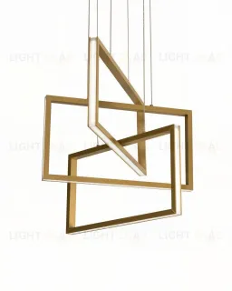 Прямоугольная золотая люстра Ульрих LHLCH170723XNP