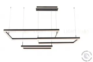 Люстра подвесная антрацит LED 156Вт 140см Zortes TORY ZRS.30404.156 ZRS.30404.156