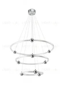 Светодиодная люстра хром LED 171Вт D80+60+40см Zortes AURALIA ZRS.57791.171 ZRS.57791.171