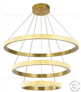 Люстра подвесная бронза LED 114Вт D40+60+80см Zortes LIDIA ZRS.30111.114 ZRS.30111.114