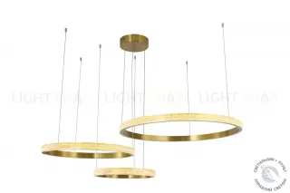 Люстра подвесная бронза LED 114Вт D40+60+80см Zortes LIDIA ZRS.30110.114 ZRS.30110.114