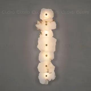 Бра Cloyd KNOSS-A W1 / выс. 71 см - алебастр - латунь (арт.20342)  20342