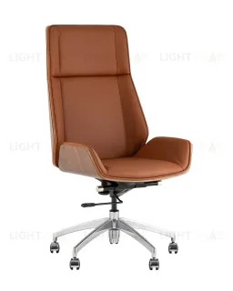 Кресло руководителя TopChairs Crown SN коричневый УТ000038531