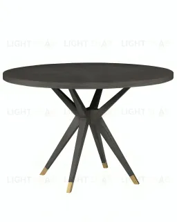 Черный обеденный стол из дуба Изабелла LHFDT1196HLN black oak