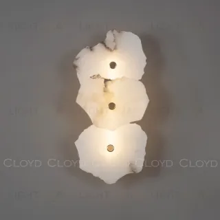 Бра Cloyd KNOSS-A W1 / выс. 35 см - алебастр - латунь (арт.20269)  20269