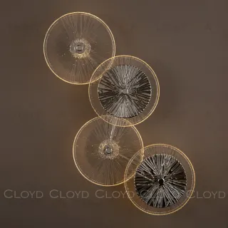 Бра Cloyd HELION W4 / выс. 62 см - хром - зеркальн.стекло (арт.20122)  20122