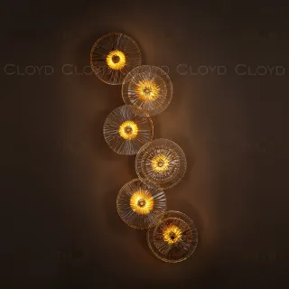 Бра Cloyd HELION-C W6 / выс. 92 см - латунь (арт.20209)  20209