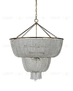 Большая золотая люстра Карла со стеклянными бусами JJ10986-13D