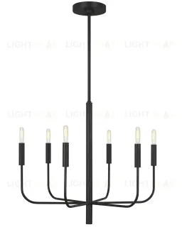 Чёрная люстра Уорвик JJ10541-6DC