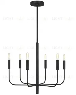 Чёрная люстра Уорвик JJ10541-6DC