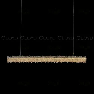 Подвесной светильник Cloyd ATOLL P1 / шир. 100 см - кварц - латунь (арт.12557)  12557