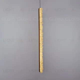 Подвесной светильник Cloyd FRANZEN P1 / выс. 80 см - кварц - латунь (арт.12555)  12555