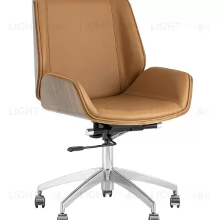 Кресло офисное TopChairs Crown NEW, коричневое УЦЕНКА УТ000035609
